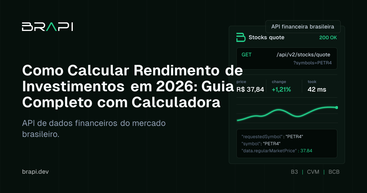 Como Calcular Rendimento de Investimentos em 2026: Guia Completo com ...