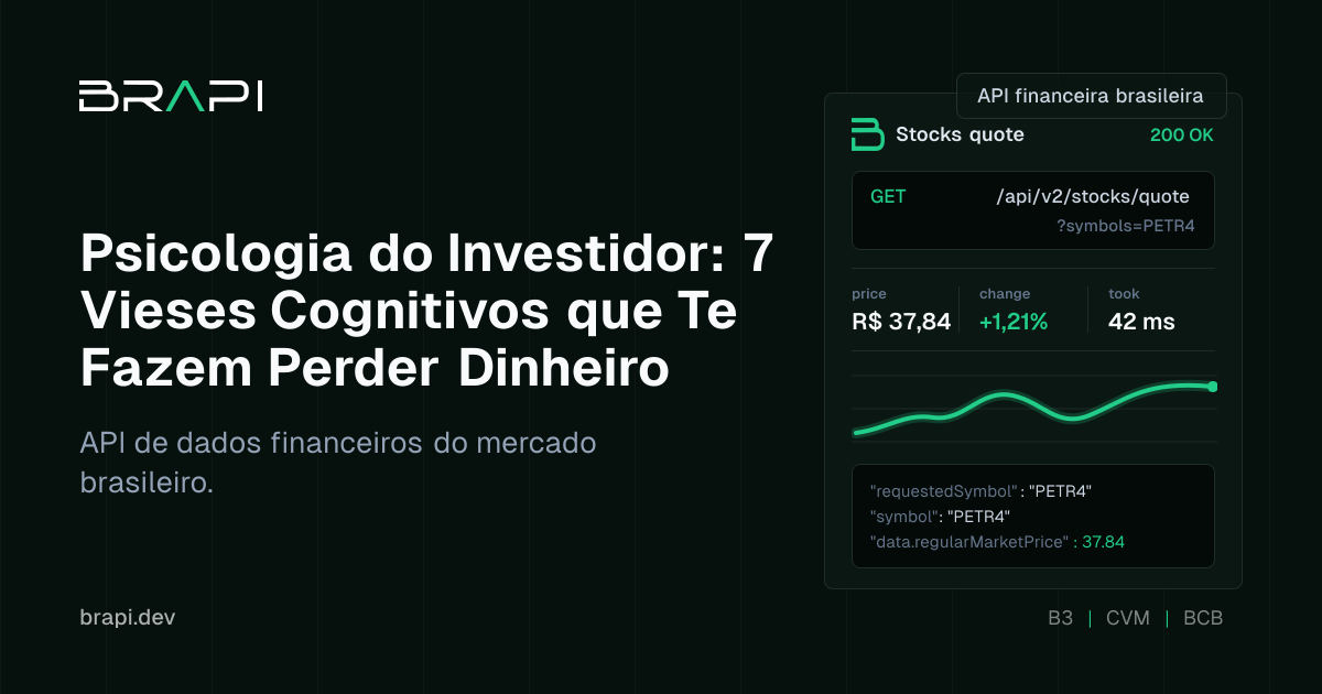 Psicologia do Investidor: 7 Vieses Cognitivos que Te Fazem Perder ...